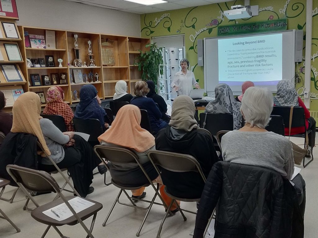 Medical Form education at Eastview Neighbourhood Community Centre